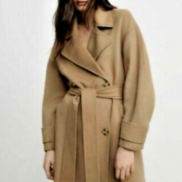 Zara Jackets & Blazers - Zara | Wool Blend Trench Coat, M NWT
